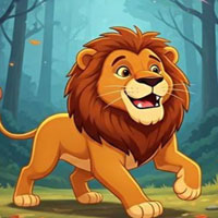 Free online html5 escape games - Angry King Lion Escape