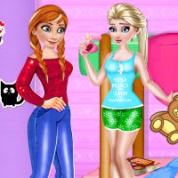 Free online html5 games - Elsa And Anna Hide And Seek game 