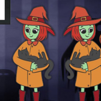 Free online html5 games - 8b Find the Halloween Cat game 