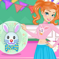 Free online html5 games - Anna Easter Bunny Cake game 