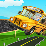 Free online html5 games - School Bus Parking Frenzy game 