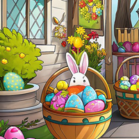 Free online html5 games - Easter Morning game 