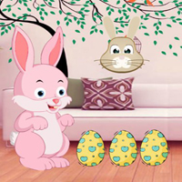 Free online html5 games - BIG Trapped Little Bunny Escape game 