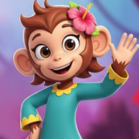 Free online html5 escape games -  Smart Monkey Girl Escape