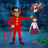 Free online html5 games - Wow Girl Escaped Dangerous Vampire game 