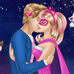 Free online html5 games - Barbie Superhero And Ken Kissing game 