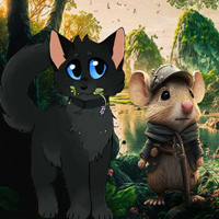Free online html5 games - Cat Meet The Friend Rat game - Games2rule 