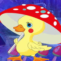Free online html5 games - G4K Yellow Duckling Escape game 