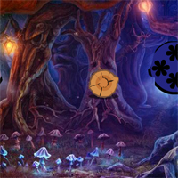 Free online html5 games - Wow Mystical Night Forest Escape game 