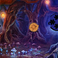 Free online html5 games - Wow Mystical Night Forest Escape game - Games2rule 