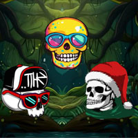 Free online html5 games - Wow Funny Skull Jungle Escape game 