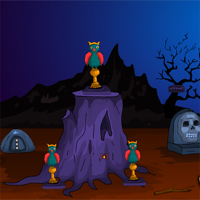 Free online html5 games - Games4Escape Spooky Creature Rescue game 