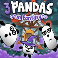 Free online html5 games - 3 Pandas in Fantasy game 
