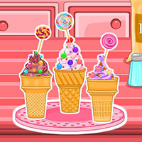 Free online html5 games - Ice cream cone cupcakes candy game 
