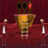 Free online html5 games - Mysterious Red Volcano game 