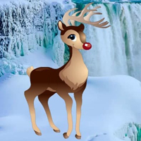 Free online html5 games - Reindeer Waterfall Escape HTML5 game 
