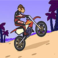 Free online html5 games - Monkey Motocross Island 2 game 