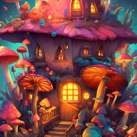 Free online html5 games - BEG Fantasy Mushroom Land Escape game 