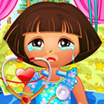 Free online html5 games - Dora Sunburn game 