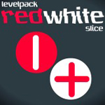 Free online html5 games - Red White Slice Levelpack game 