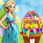 Free online html5 games - Pregnant Elsa Easter Egg game 