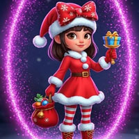Free online html5 games - Christmas Girl Escape Game game 