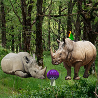 Free online html5 games - Wowescape Escape From Rhino Forest game 