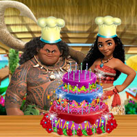 Free online html5 games - Moana Delicious Cake ZeeGames game 
