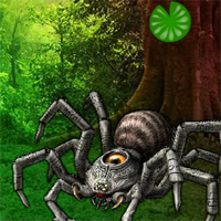 Free online html5 games - Wow Giant Spider Forest Escape game 