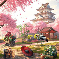 Free online html5 games - Whispers of Sakura game - Games2rule 