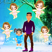 Free online html5 games - Visiting Christmas Angels Escape game 
