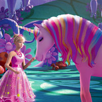 Free online html5 games - Barbie and Unicorn game 