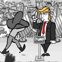 Free online html5 games - Whack The Trump game 