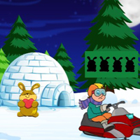 Free online html5 games - G2J Boy Escape From Snowmobile game 