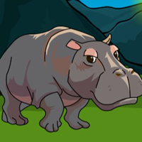 Free online html5 games - G2J Lovely Hippo Rescue game 