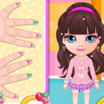 Free online html5 games - Baby Barbie Kawaii Nails game 