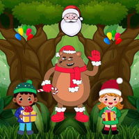 Free online html5 escape games - BIG Children Escaped Christmas Jungle