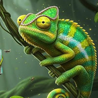 Free online html5 escape games - Forest Chameleon Escape Game