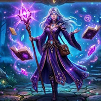Free online html5 escape games - Eternal Night Wizard Escape