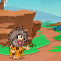 Free online html5 games - Hungry Cave Man Escape game 