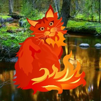 Free online html5 games - Fantasy Fire Cat Escape HTML5 game 