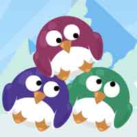 Free online html5 games - Coolbuddy Colorful Penguins game - Games2rule 