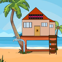 Free online html5 games - G2J Blue Beach Boy Escape game 