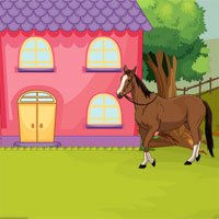 Free online html5 games - Horse Escape From Lion game 