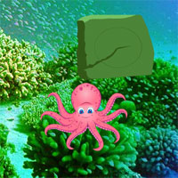 Free online html5 games - Underwater Octopus Family Escape game 