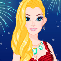 Free online html5 games - Barbie Glittery New Year game 