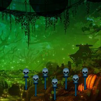 Free online html5 games - Fantasy Horror Halloween Escape game 