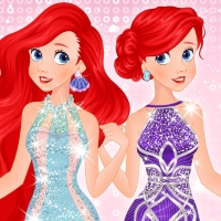 Free online html5 games - Ariel Mermaid Dress Design game 