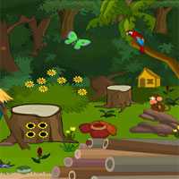 Free online html5 games - Forest Wooden Hut Escape game 