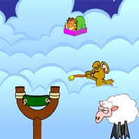 Free online html5 games - Garfield Sheep Shot game 